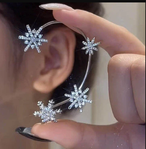 Miniatura 4 de Set x3 Orejera shine Arete sin perforar